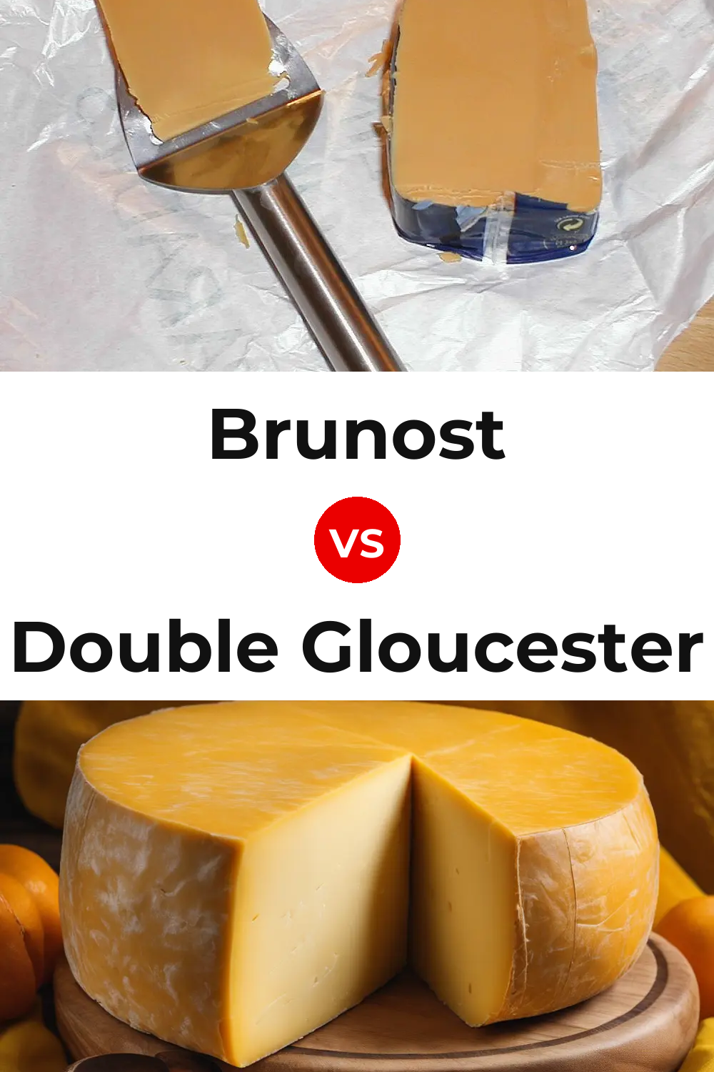 Brunost Cheese vs Double Gloucester Cheese Pinterest comparison