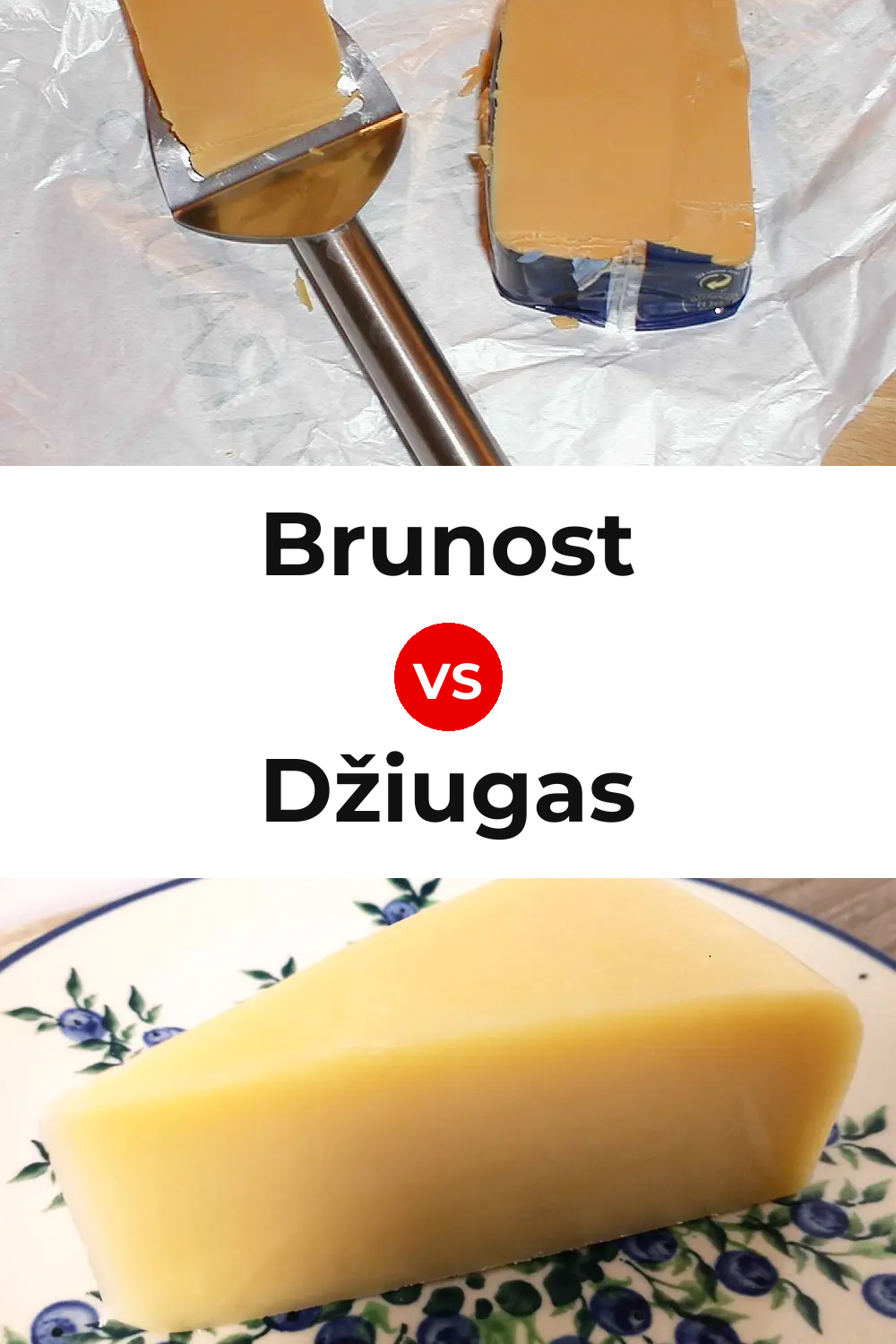 Brunost Cheese vs Džiugas Cheese Pinterest comparison