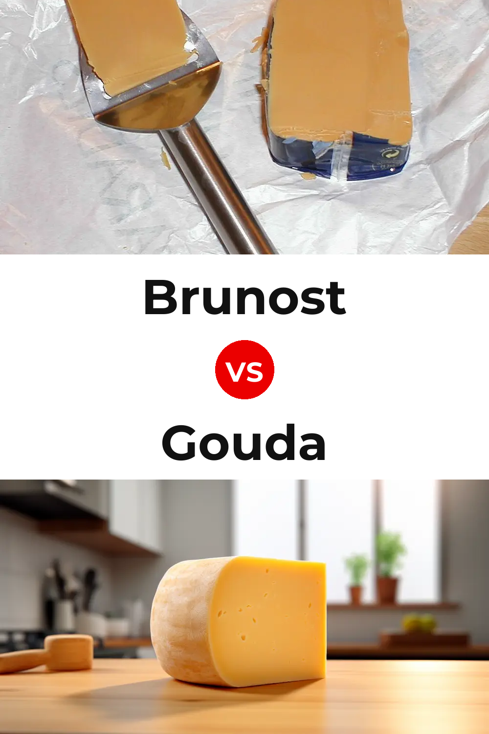 Brunost Cheese vs Gouda Cheese Pinterest comparison