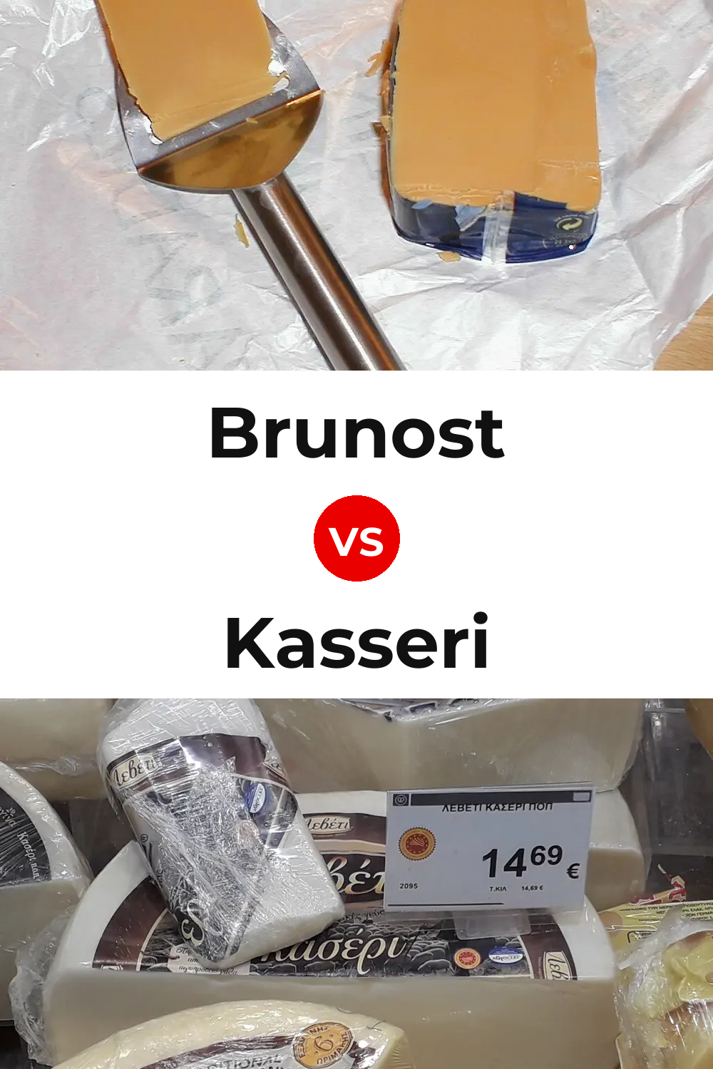 Brunost Cheese vs Kasseri Cheese Pinterest comparison