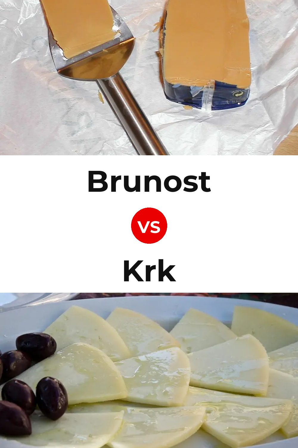 Brunost Cheese vs Krk Cheese Pinterest comparison