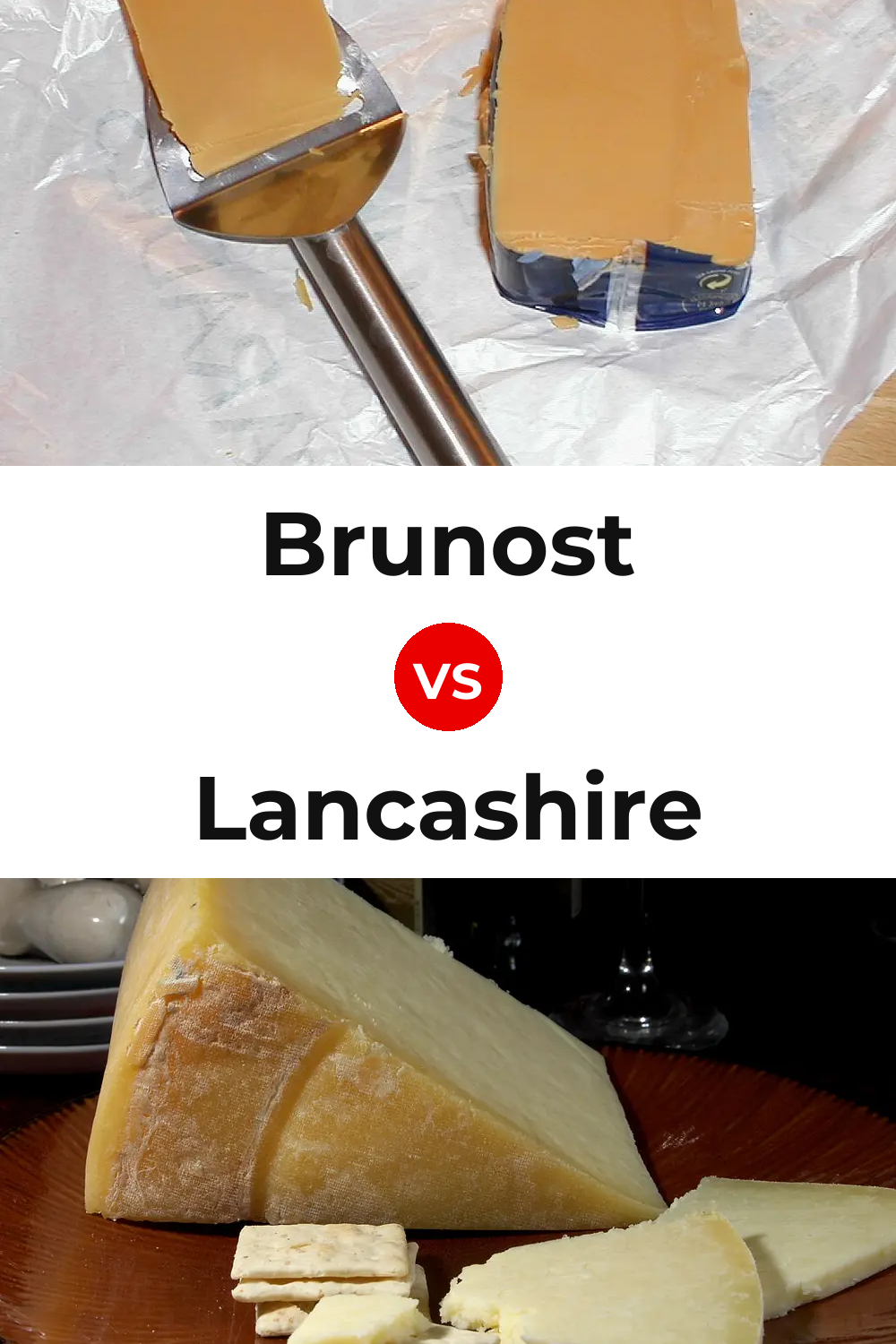 Brunost Cheese vs Lancashire Cheese Pinterest comparison