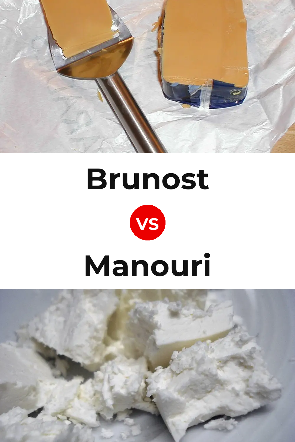 Brunost Cheese vs Manouri Cheese Pinterest comparison