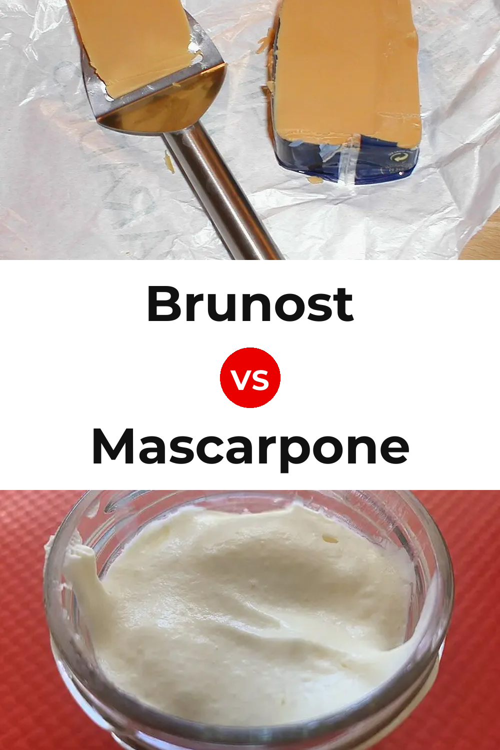 Brunost Cheese vs Mascarpone Cheese Pinterest comparison