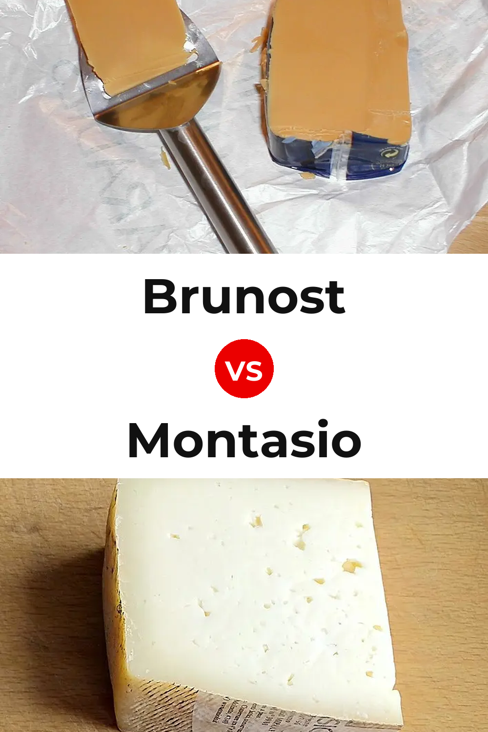 Brunost Cheese vs Montasio Cheese Pinterest comparison