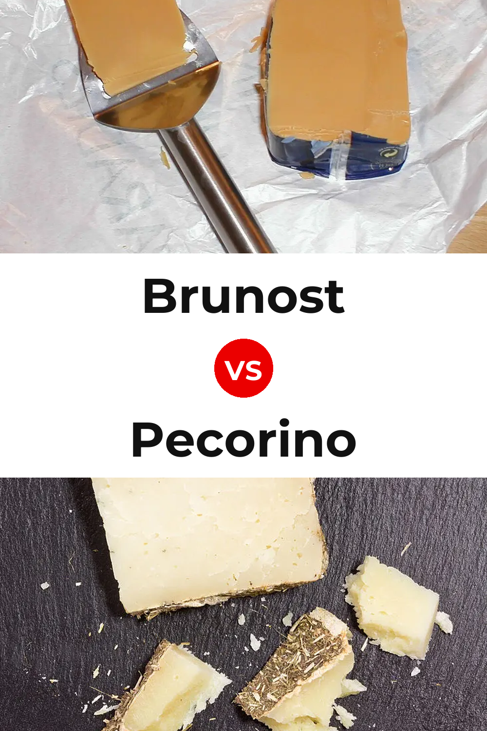 Brunost Cheese vs Pecorino Cheese Pinterest comparison