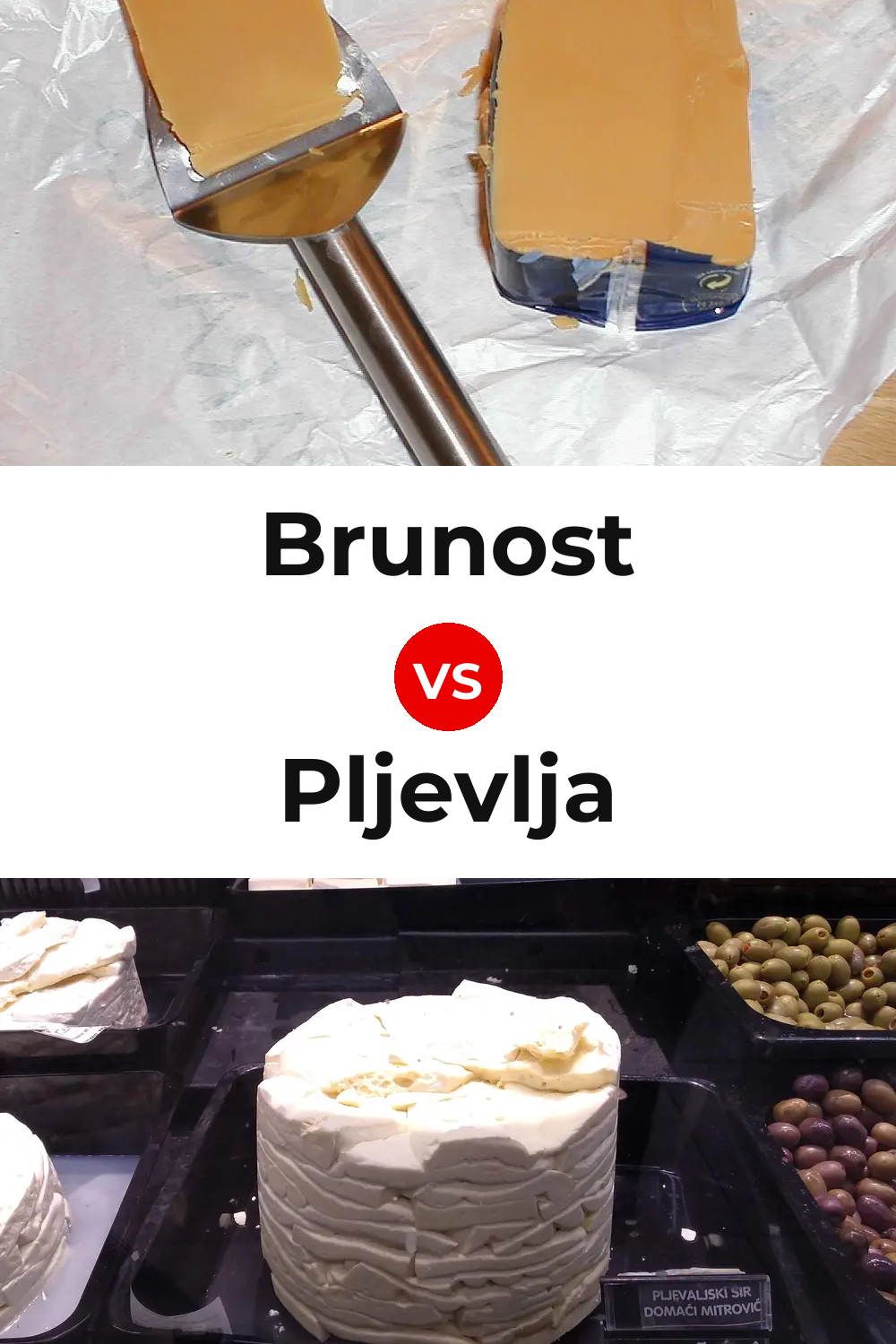 Brunost Cheese vs Pljevlja Cheese Pinterest comparison