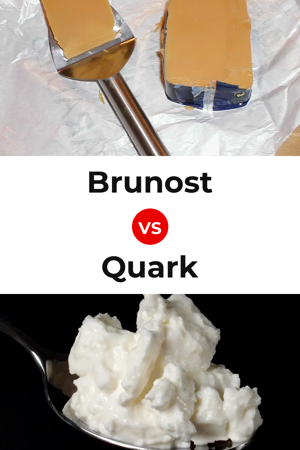 Brunost Cheese vs Quark Cheese Pinterest comparison