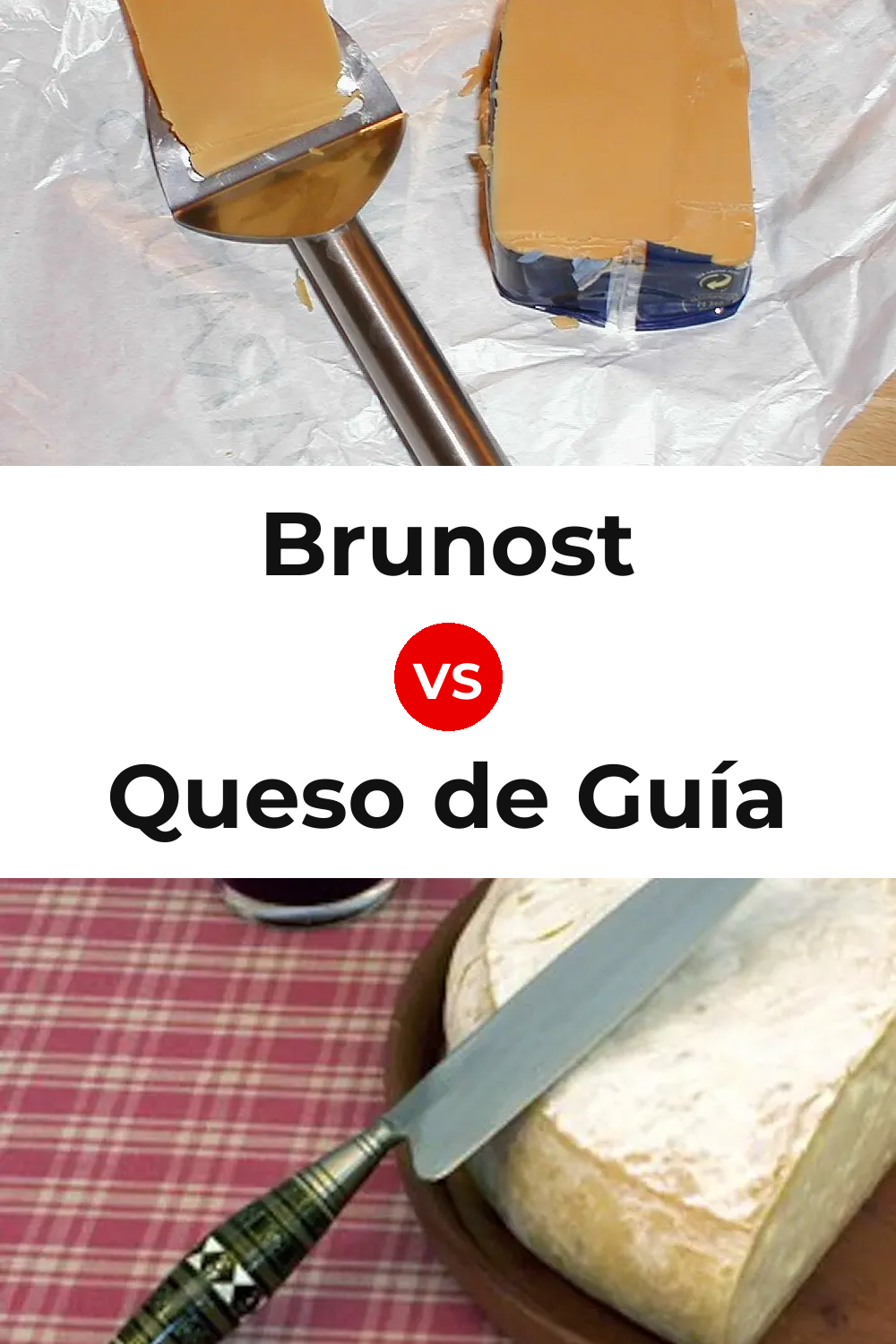 Brunost Cheese vs Queso de Guía Pinterest comparison