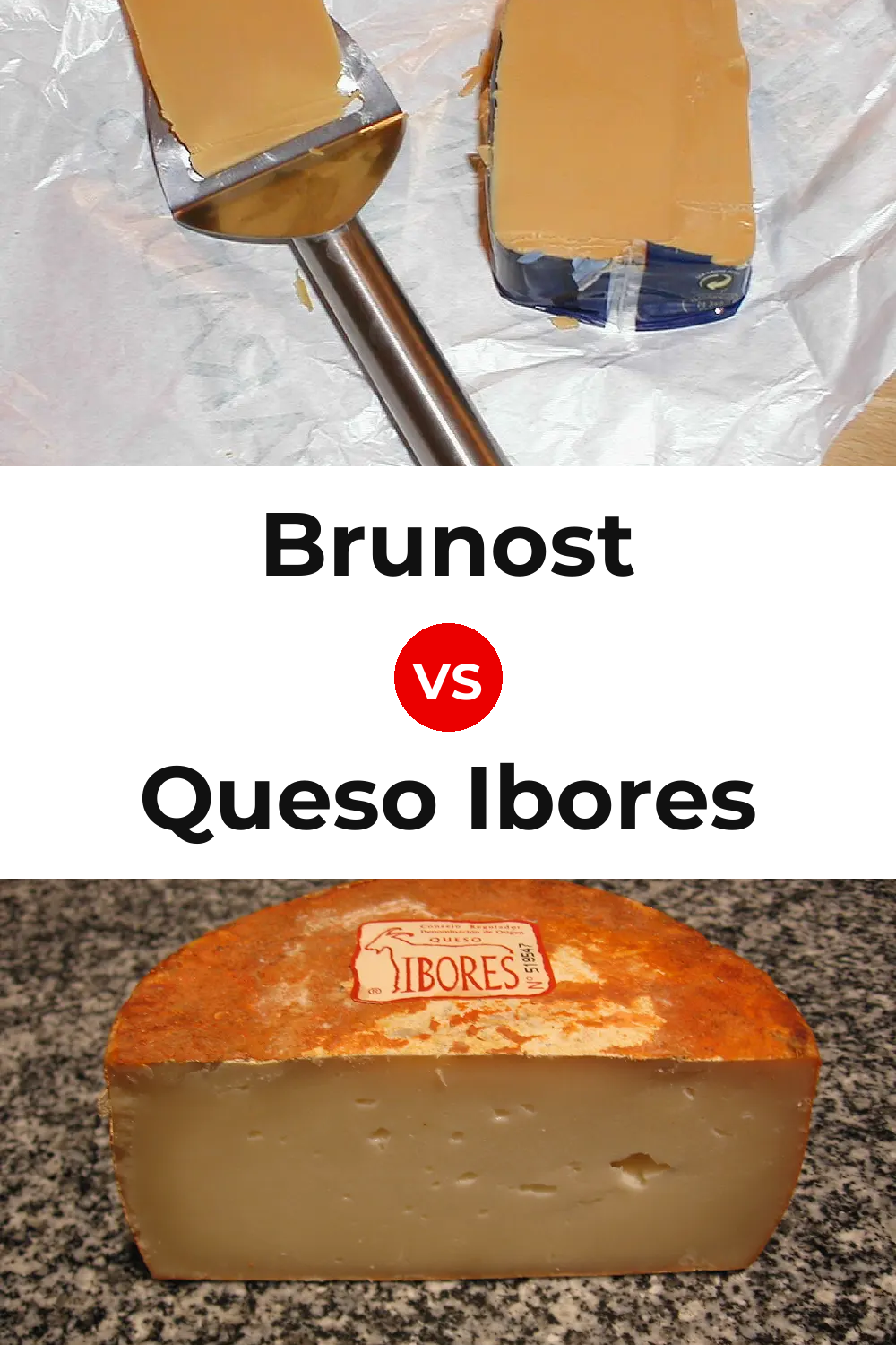 Brunost Cheese vs Queso Ibores Pinterest comparison