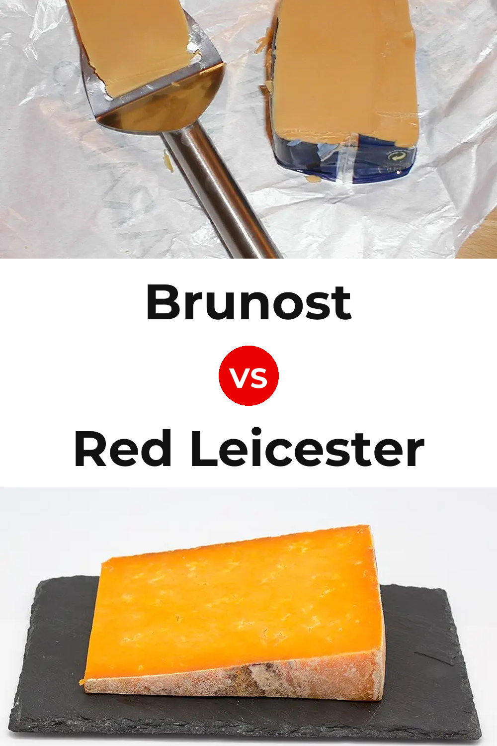 Brunost Cheese vs Red Leicester Cheese Pinterest comparison