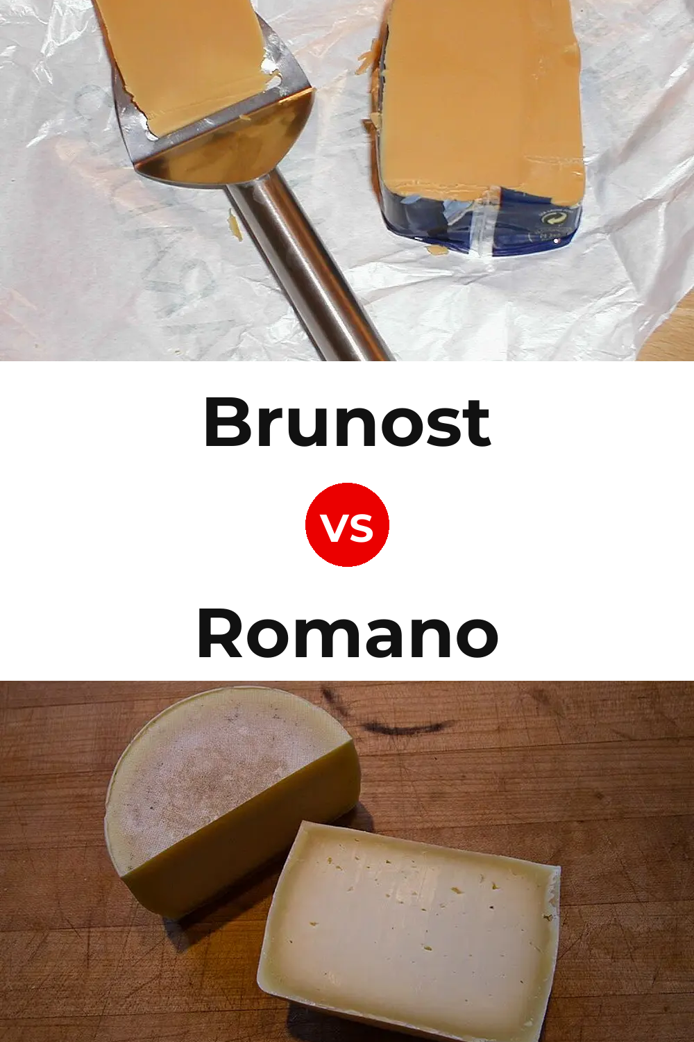 Brunost Cheese vs Romano Cheese Pinterest comparison