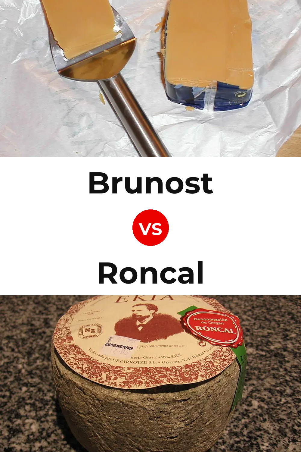 Brunost Cheese vs Roncal Cheese Pinterest comparison