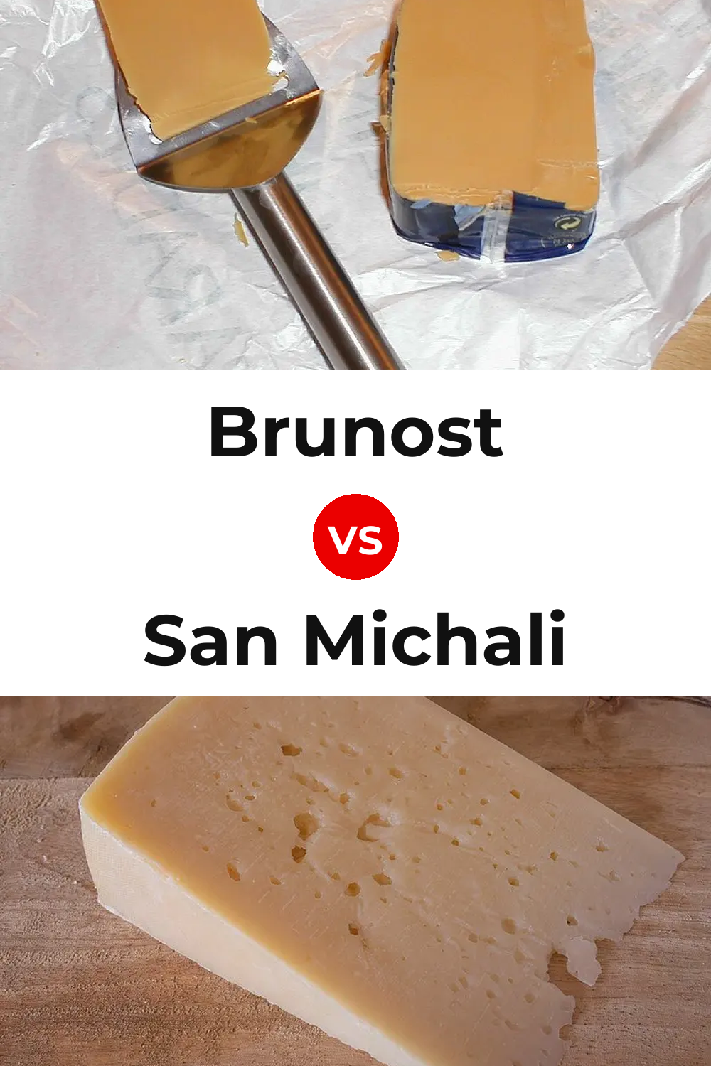 Brunost Cheese vs San Michali Cheese Pinterest comparison