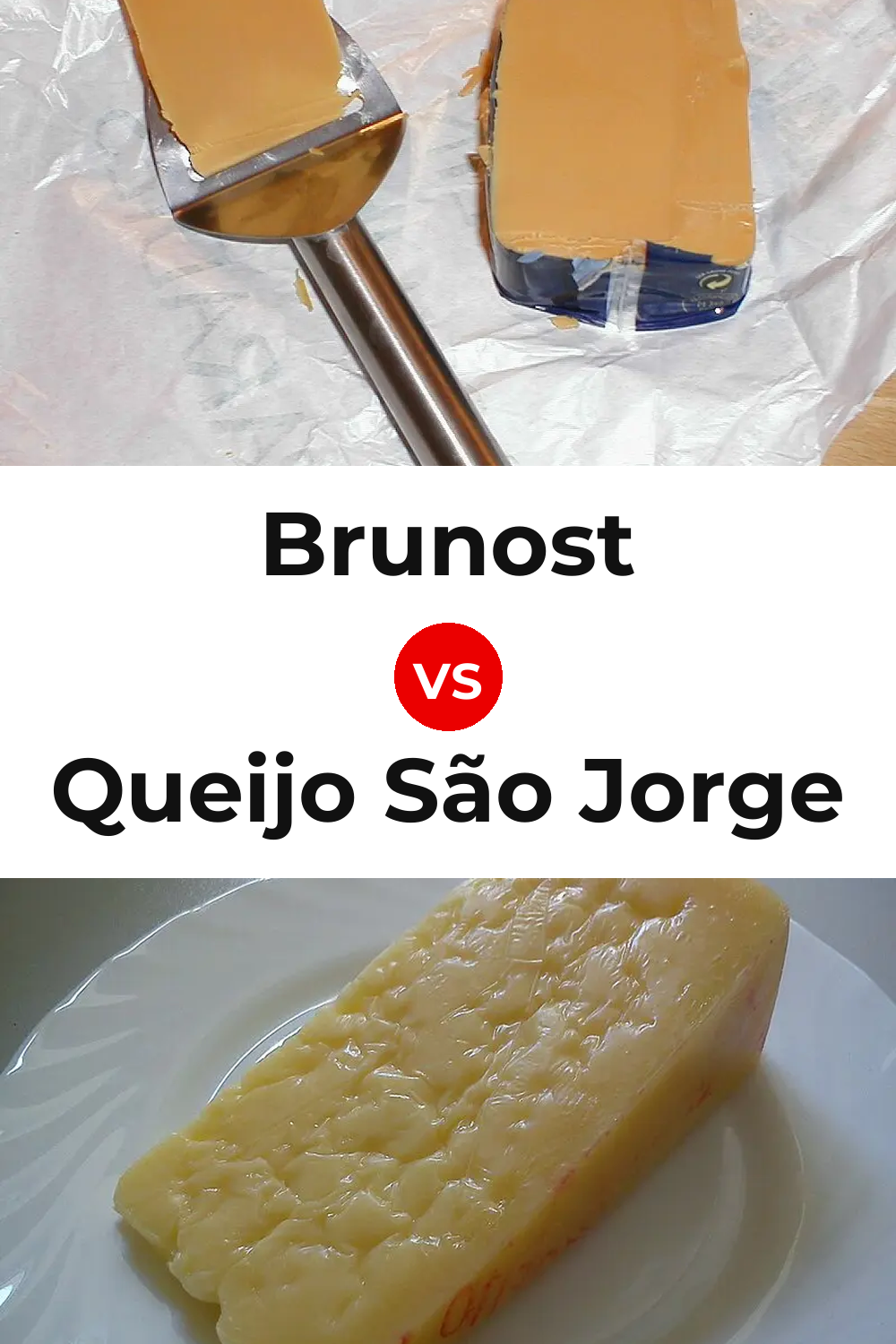 Brunost Cheese vs Queijo São Jorge Pinterest comparison