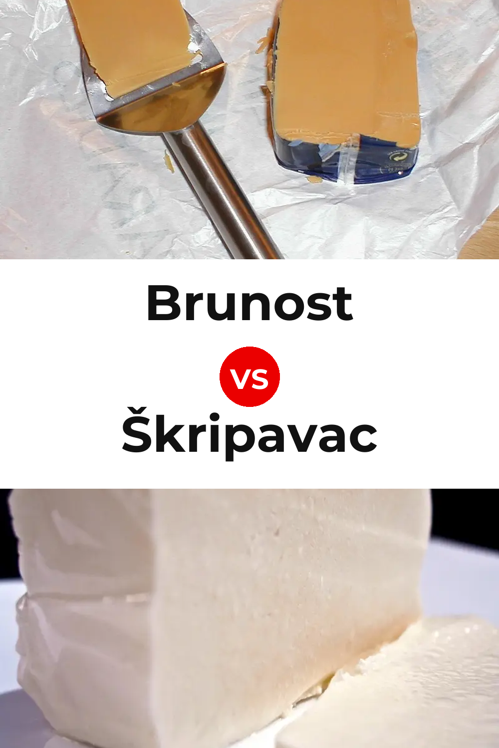 Brunost Cheese vs Škripavac Cheese Pinterest comparison