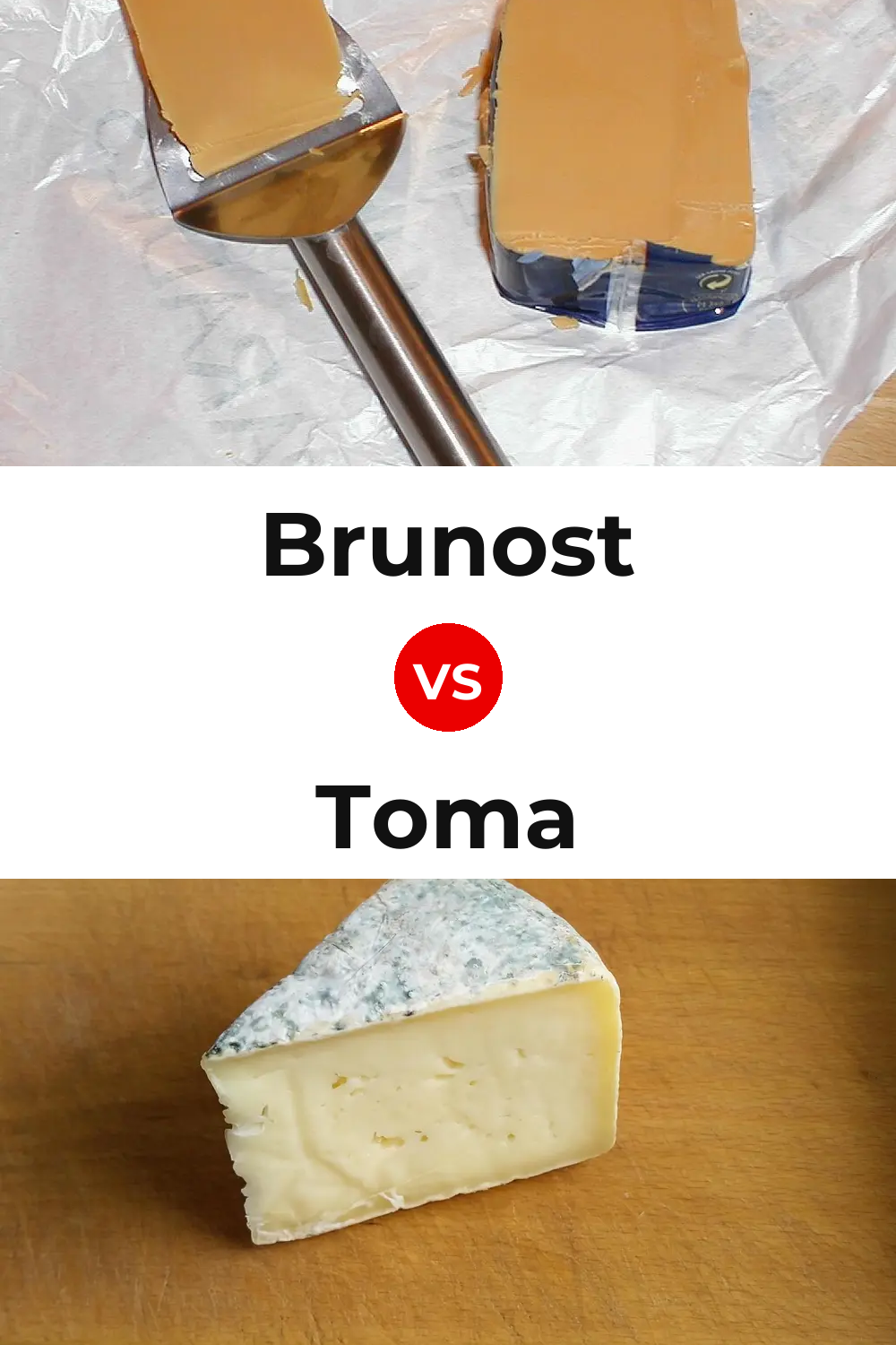Brunost Cheese vs Toma Cheese Pinterest comparison
