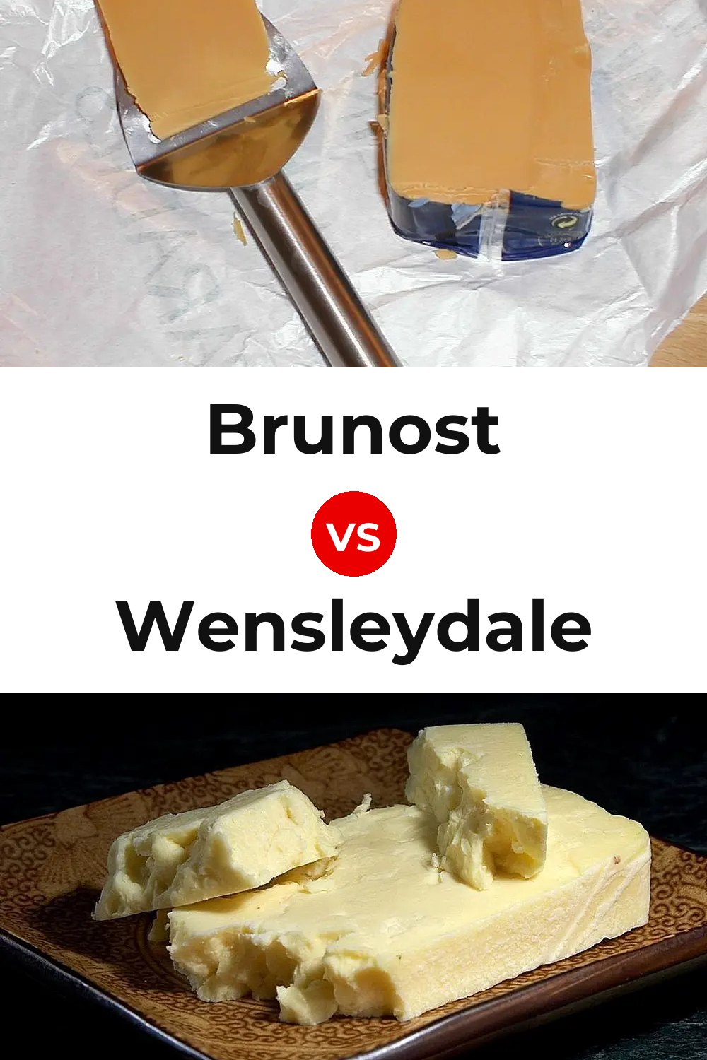 Brunost Cheese vs Wensleydale Cheese Pinterest comparison