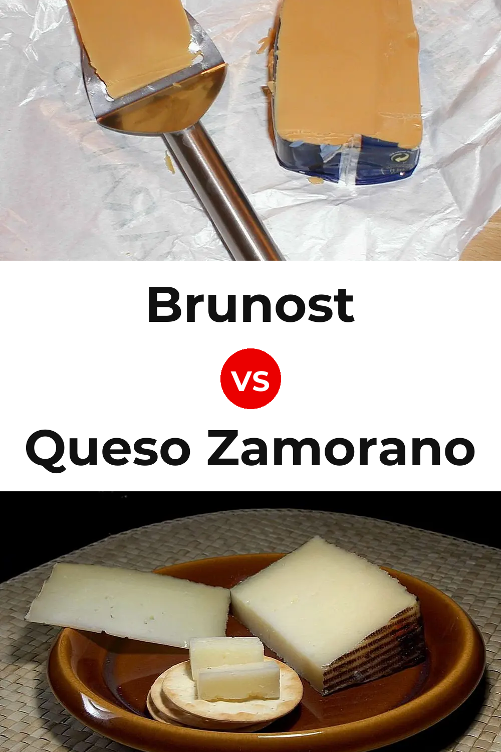 Brunost Cheese vs Queso Zamorano Pinterest comparison
