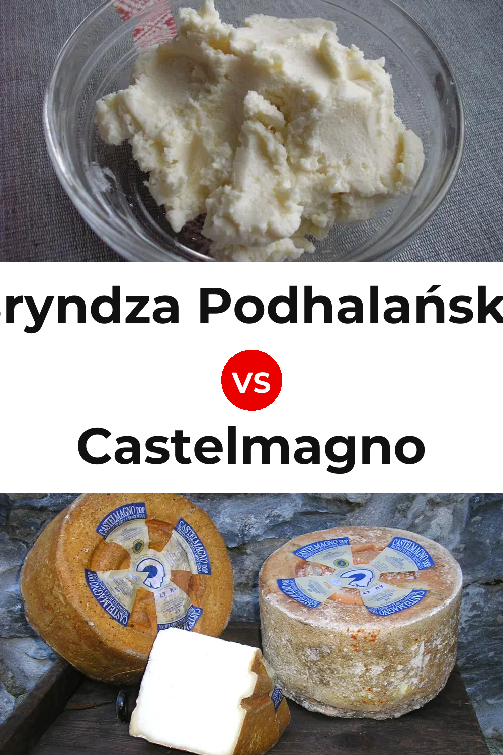 Bryndza Podhalańska Cheese vs Castelmagno Cheese Pinterest comparison