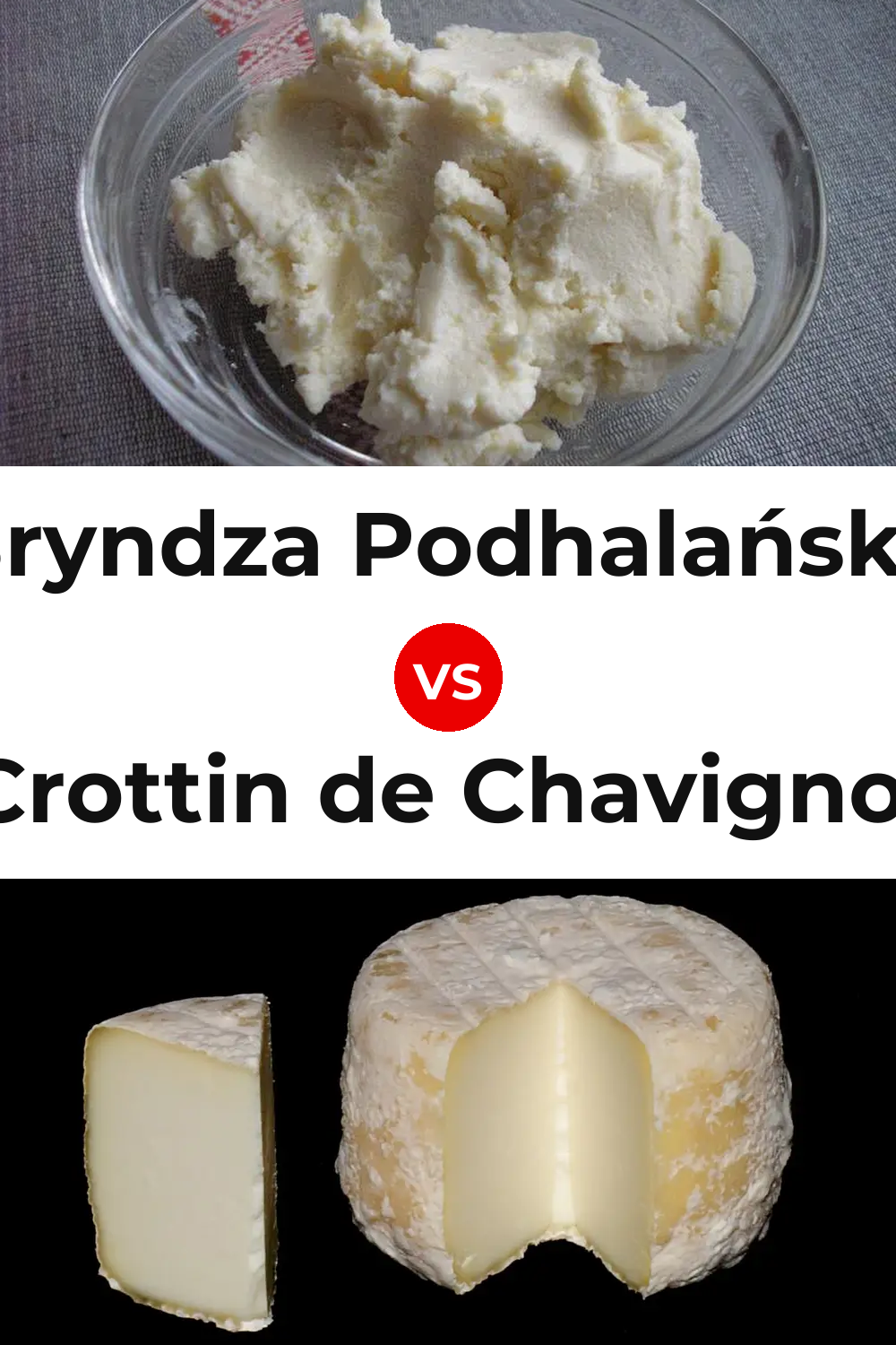 Bryndza Podhalańska Cheese vs Crottin de Chavignol Cheese Pinterest comparison