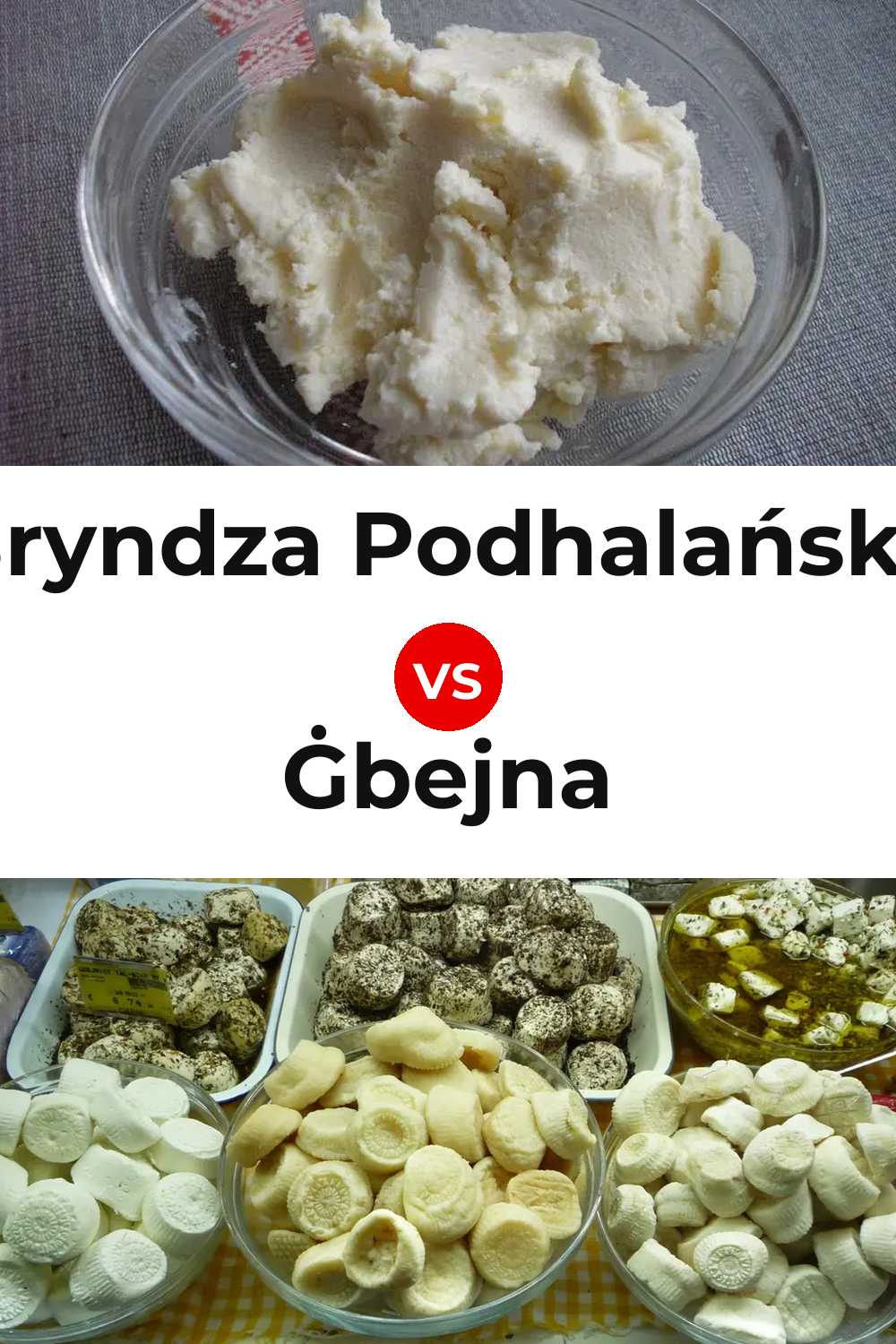 Bryndza Podhalańska Cheese vs Ġbejna Cheese Pinterest comparison