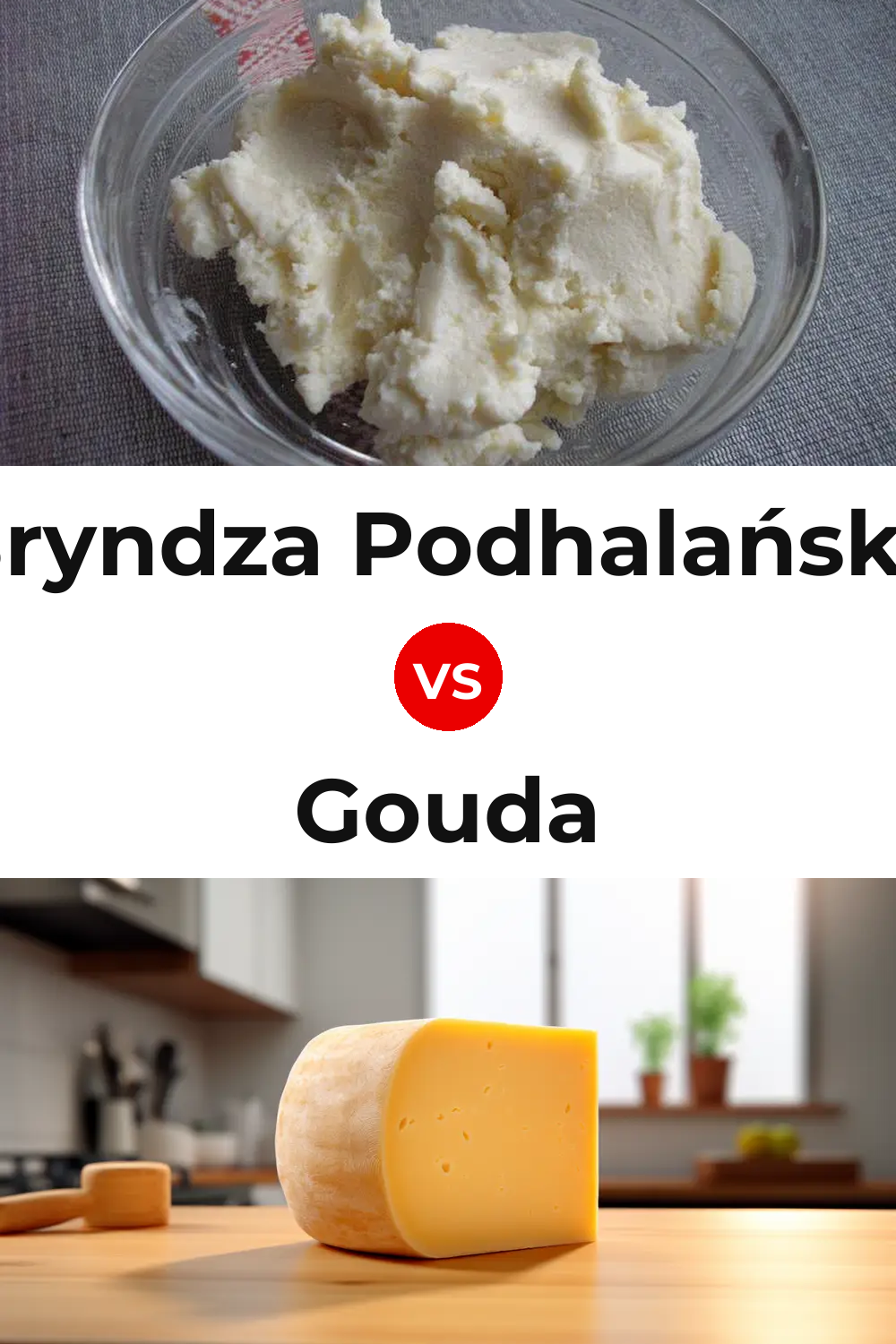 Bryndza Podhalańska Cheese vs Gouda Cheese Pinterest comparison