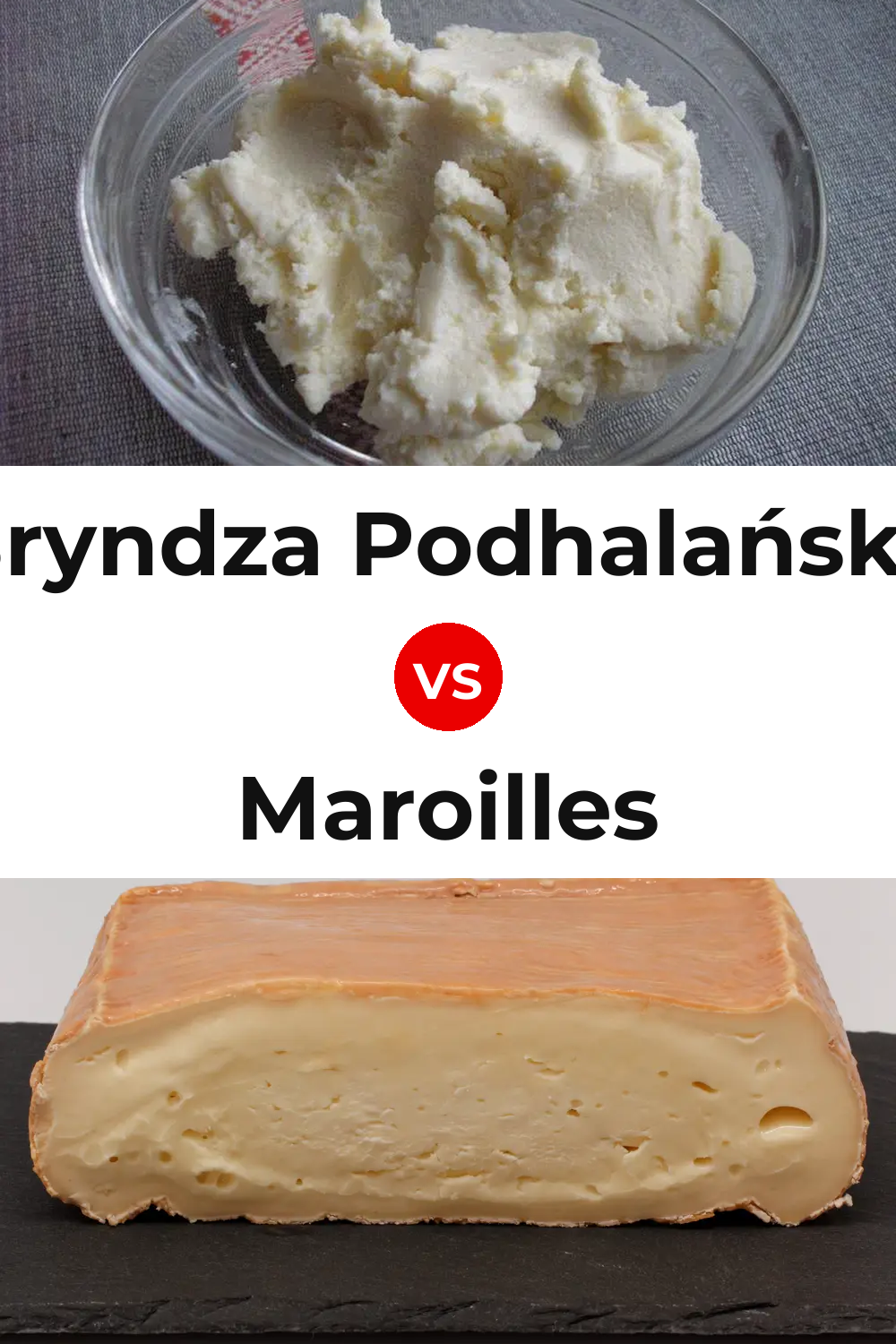 Bryndza Podhalańska Cheese vs Maroilles Cheese Pinterest comparison
