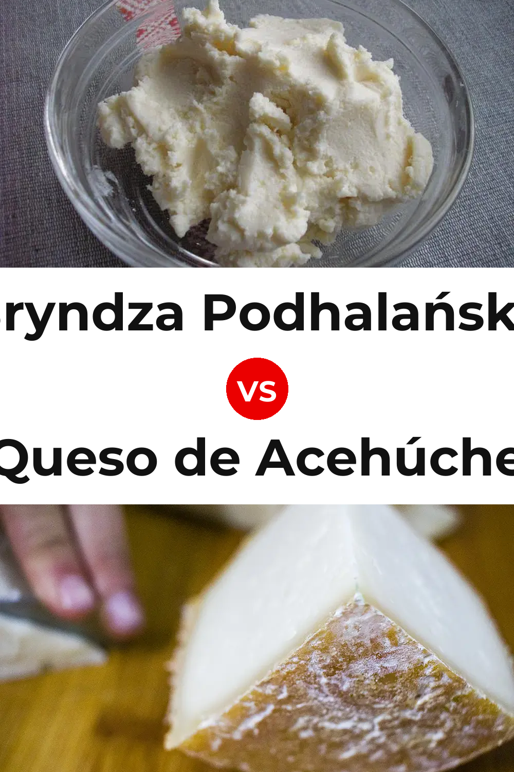 Bryndza Podhalańska Cheese vs Queso de Acehúche Pinterest comparison