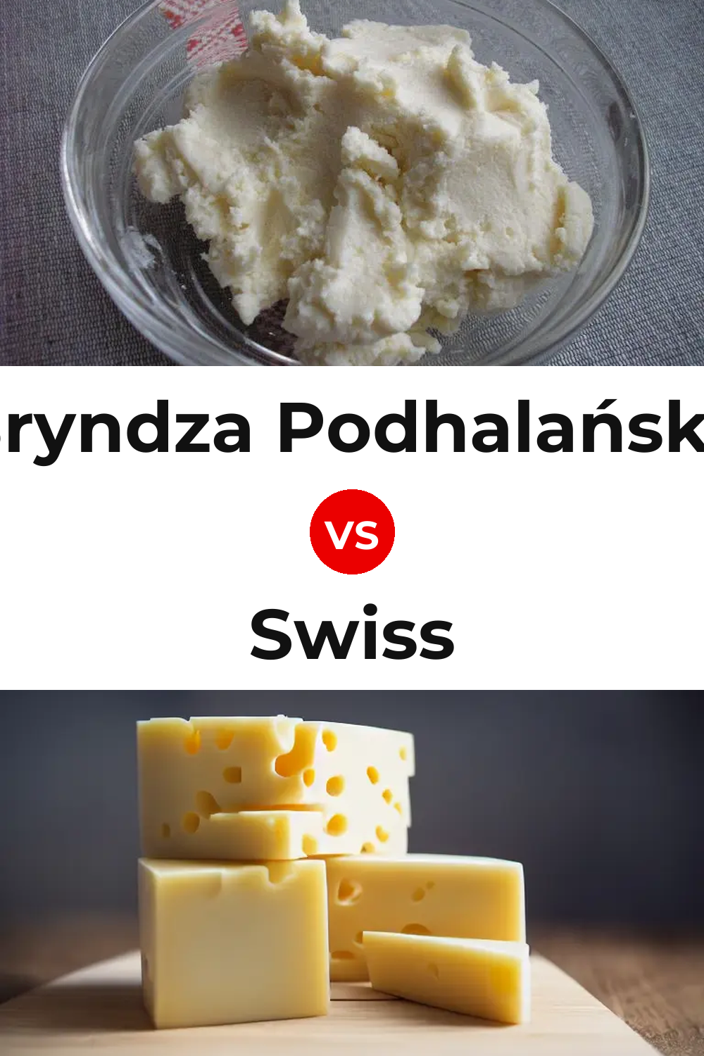 Bryndza Podhalańska Cheese vs Swiss Cheese Pinterest comparison