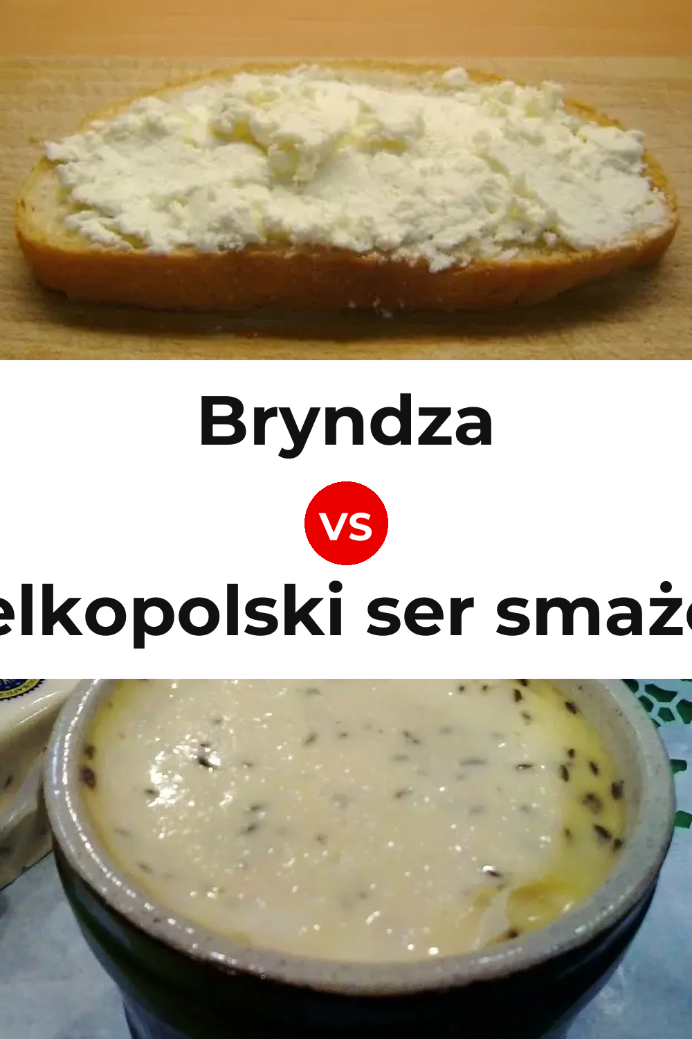 Bryndza Cheese vs Wielkopolski ser smażony Cheese Pinterest comparison