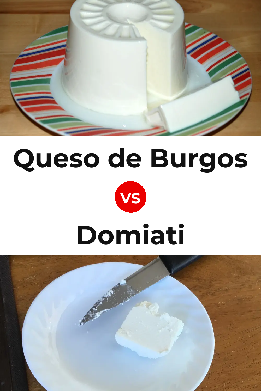 Queso de Burgos vs Domiati Cheese Pinterest comparison