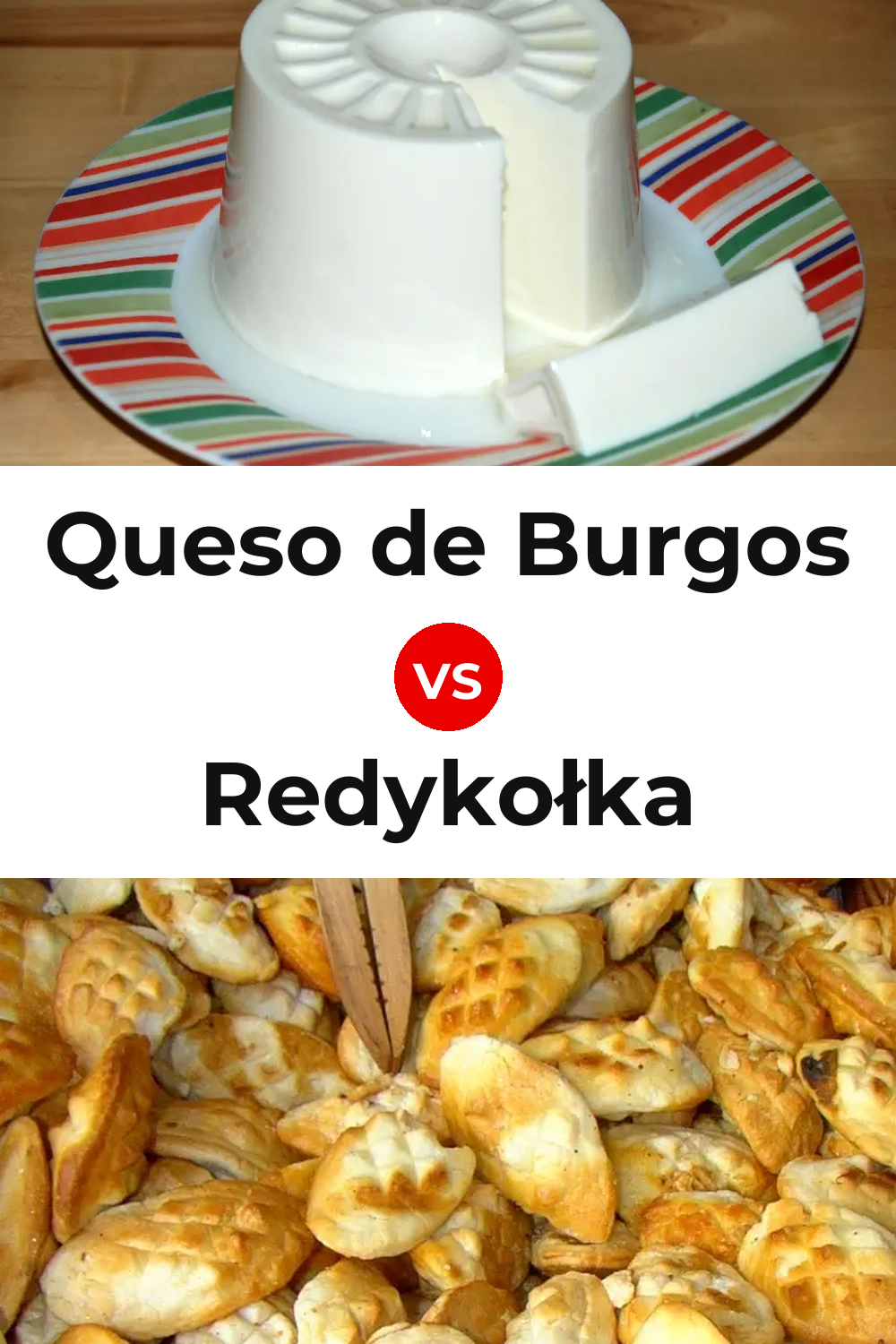 Queso de Burgos vs Redykołka Cheese Pinterest comparison