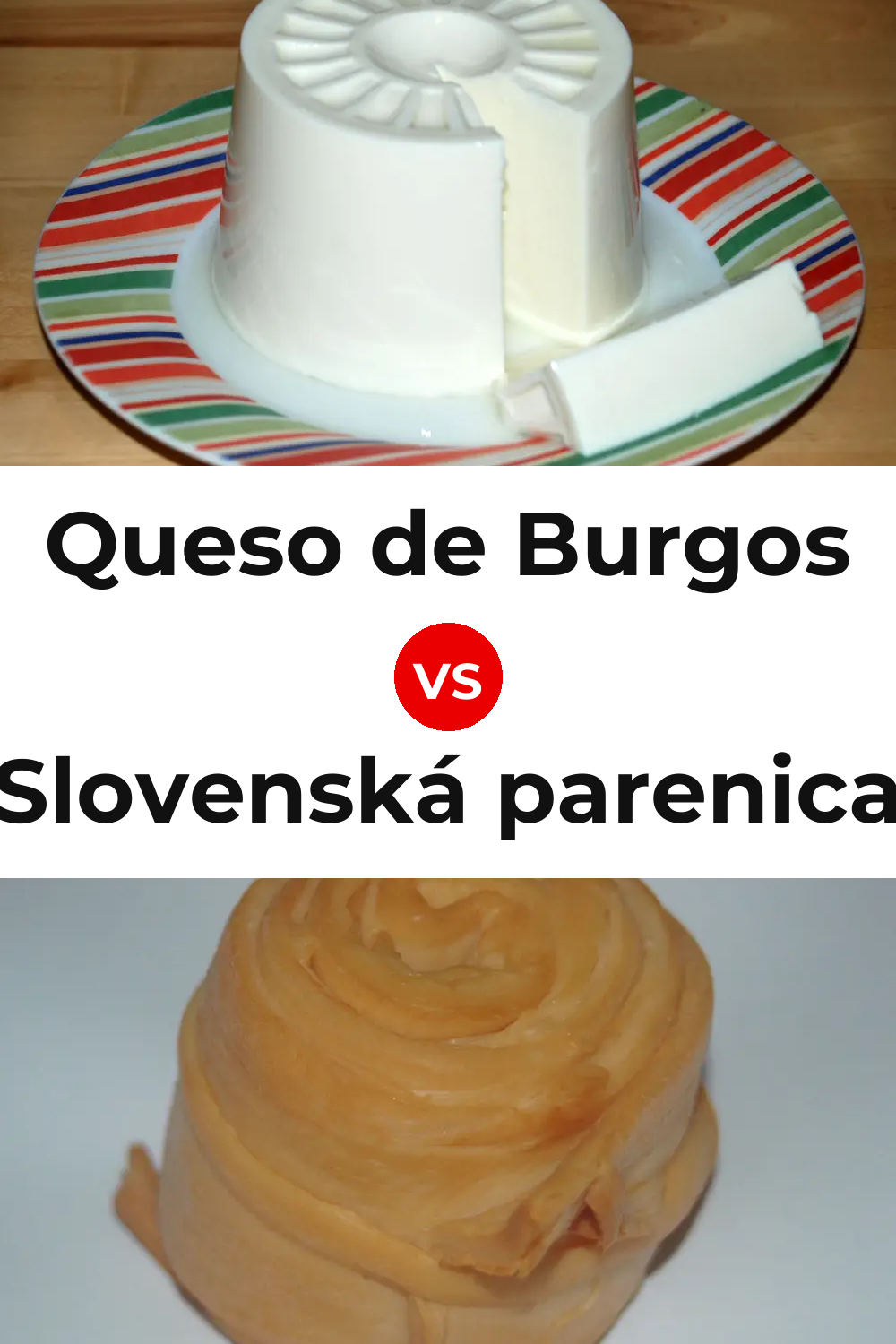 Queso de Burgos vs Slovenská parenica Cheese Pinterest comparison