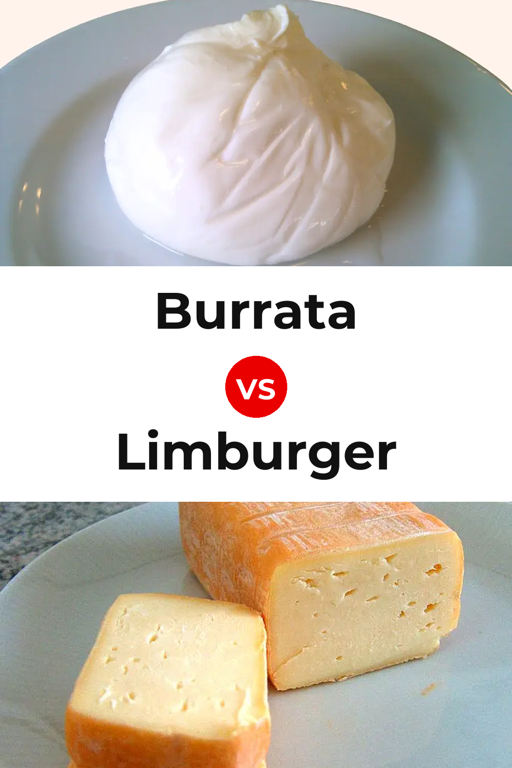 Burrata Cheese vs Limburger Cheese Pinterest comparison