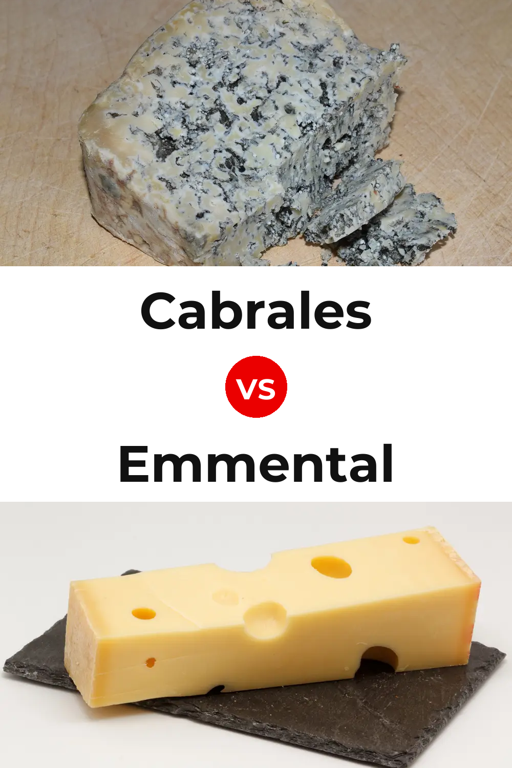 Cabrales Cheese vs Emmental Cheese Pinterest comparison