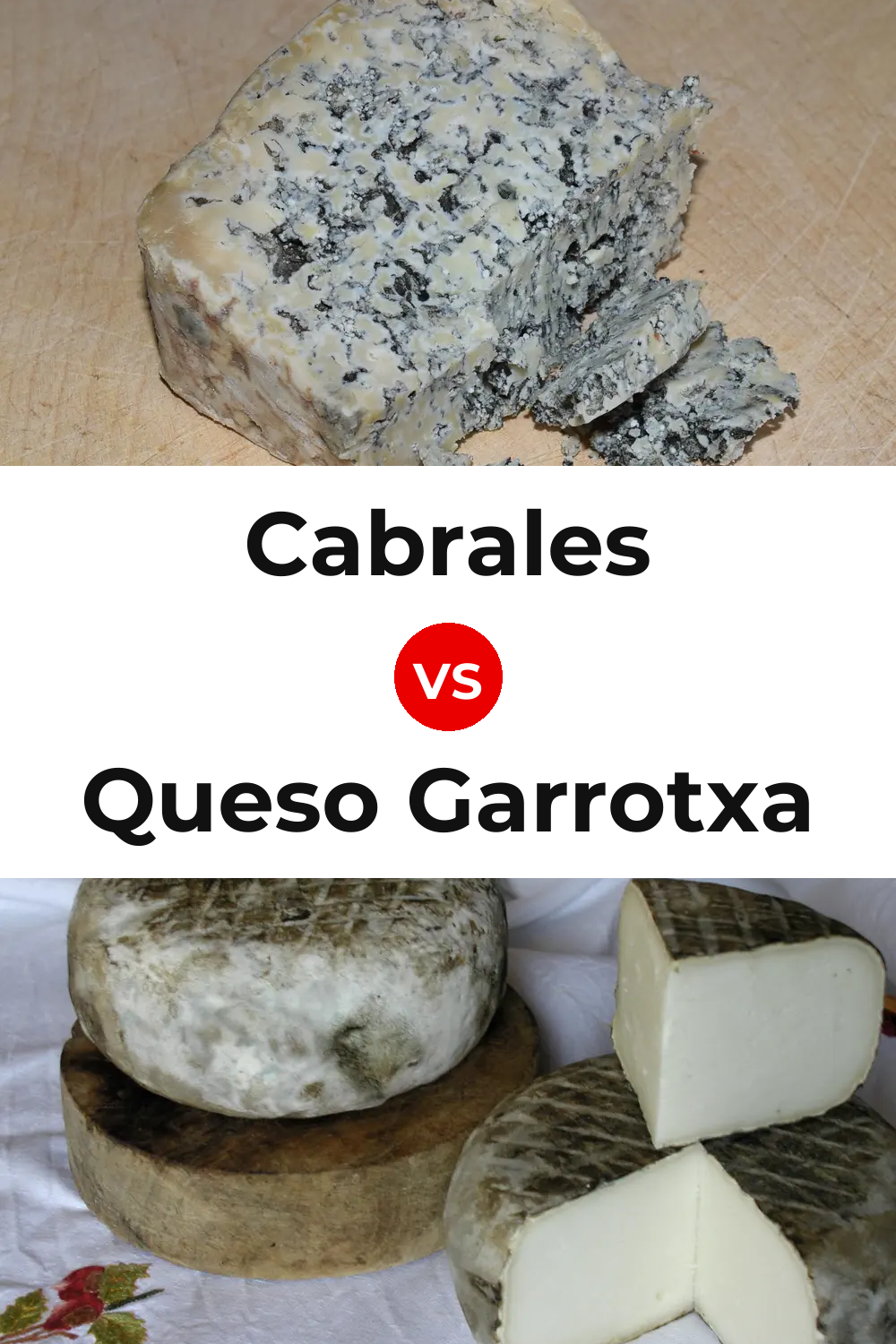 Cabrales Cheese vs Queso Garrotxa Pinterest comparison