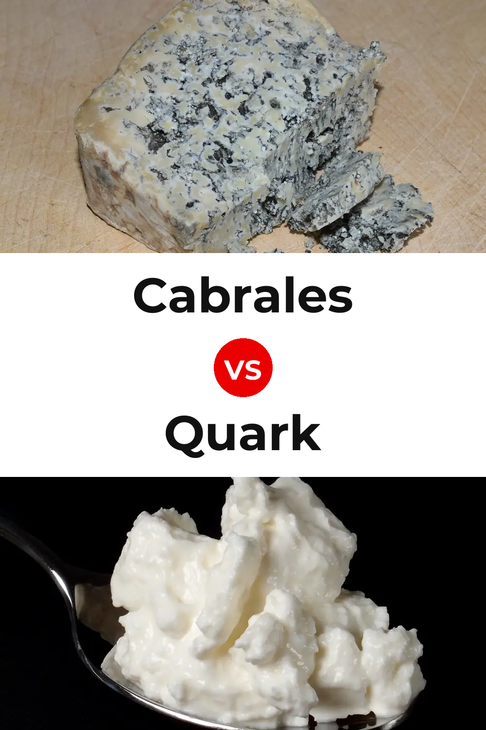 Cabrales Cheese vs Quark Cheese Pinterest comparison