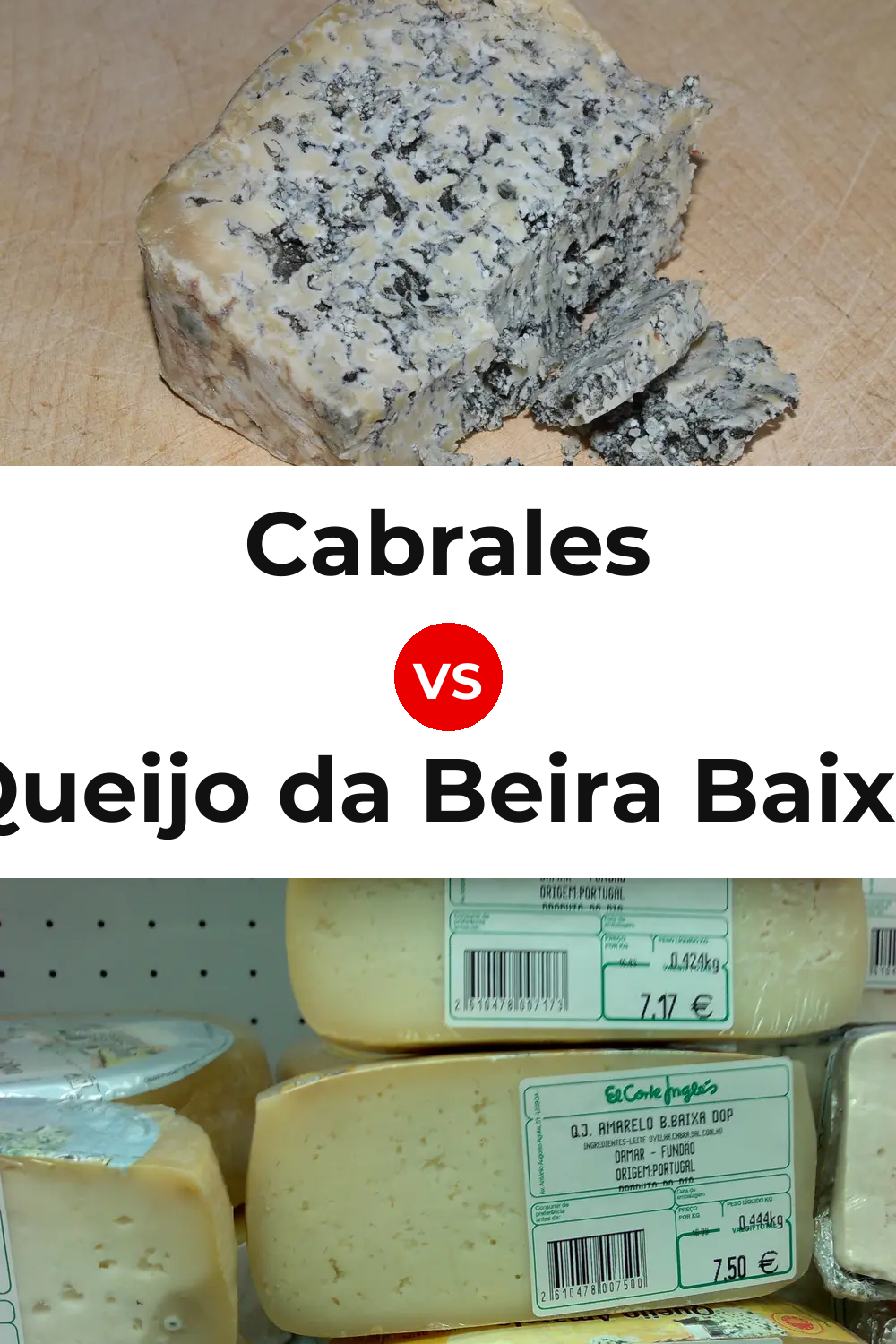Cabrales Cheese vs Queijo da Beira Baixa Pinterest comparison