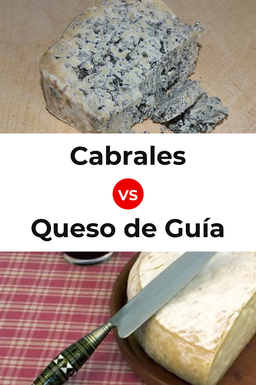 Cabrales Cheese vs Queso de Guía Pinterest comparison