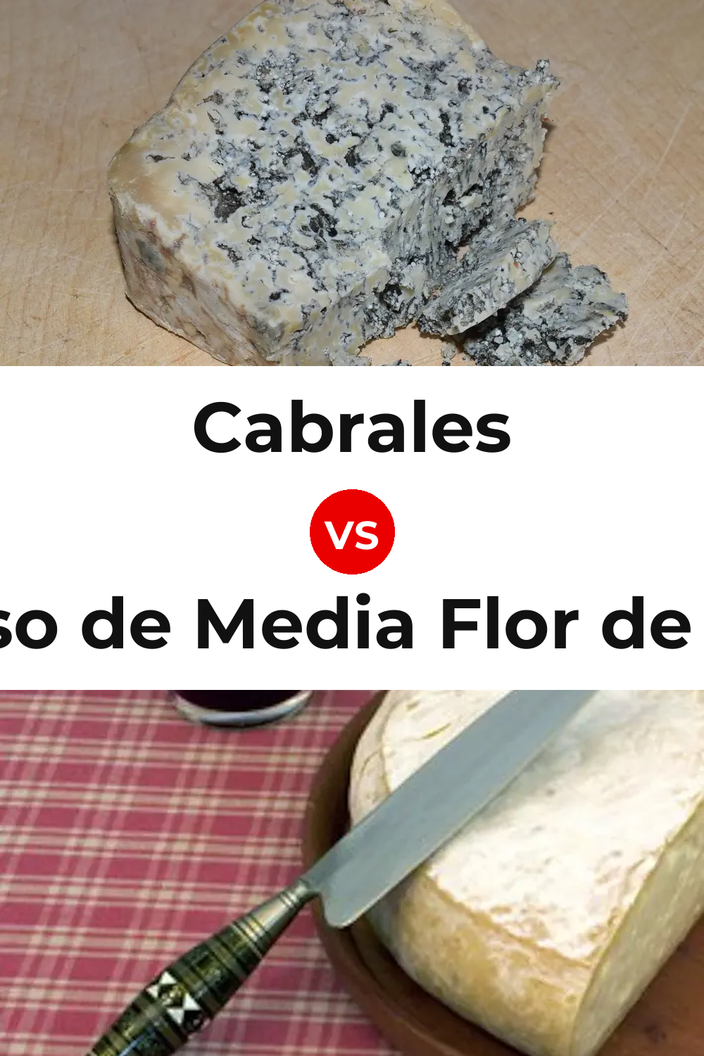Cabrales Cheese vs Queso de Media Flor de Guía Pinterest comparison