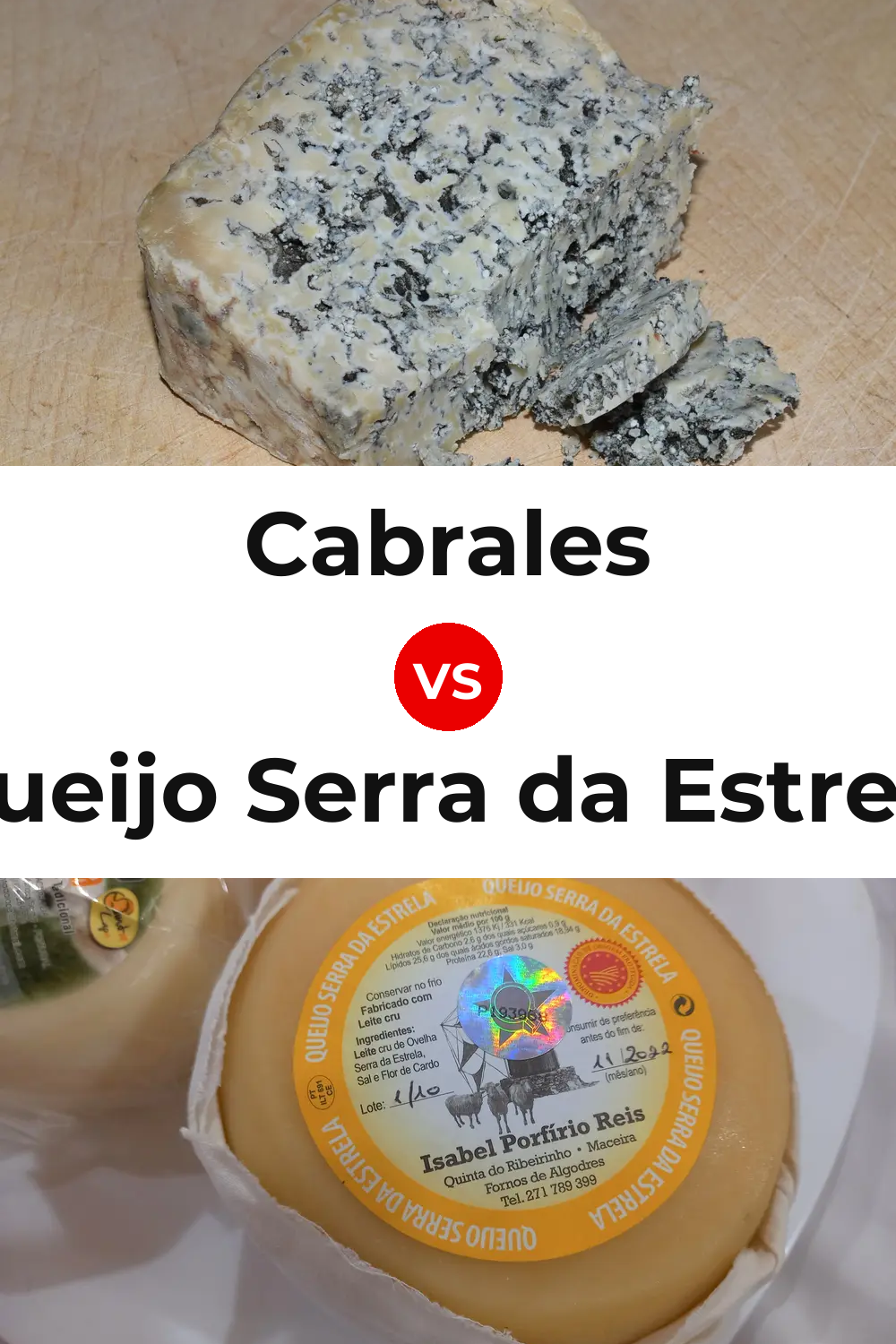 Cabrales Cheese vs Queijo Serra da Estrela Pinterest comparison