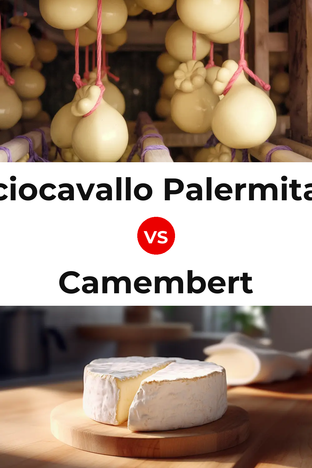 Caciocavallo Palermitano Cheese vs Camembert Cheese Pinterest comparison