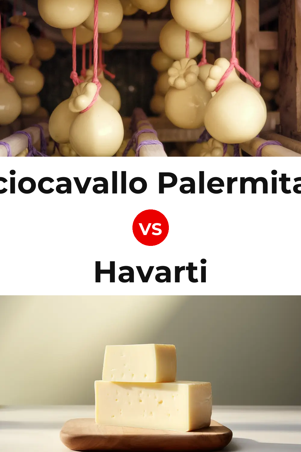 Caciocavallo Palermitano Cheese vs Havarti Cheese Pinterest comparison