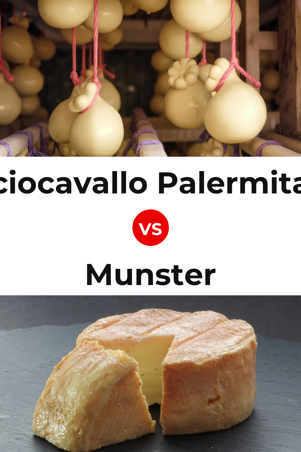 Caciocavallo Palermitano Cheese vs Munster Cheese Pinterest comparison