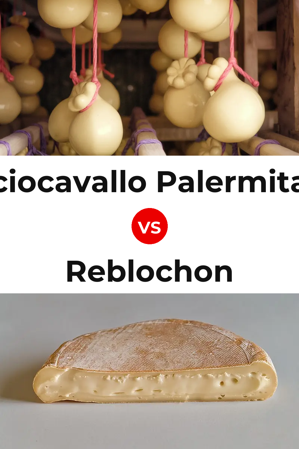 Caciocavallo Palermitano Cheese vs Reblochon Cheese Pinterest comparison
