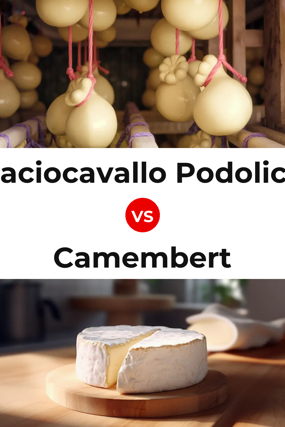 Caciocavallo Podolico Cheese vs Camembert Cheese Pinterest comparison