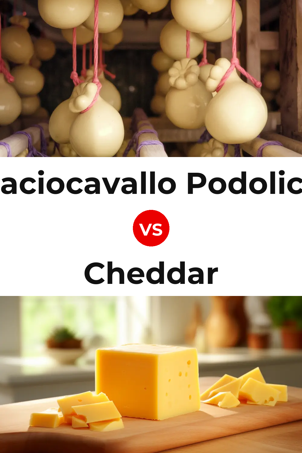 Caciocavallo Podolico Cheese vs Cheddar Cheese Pinterest comparison