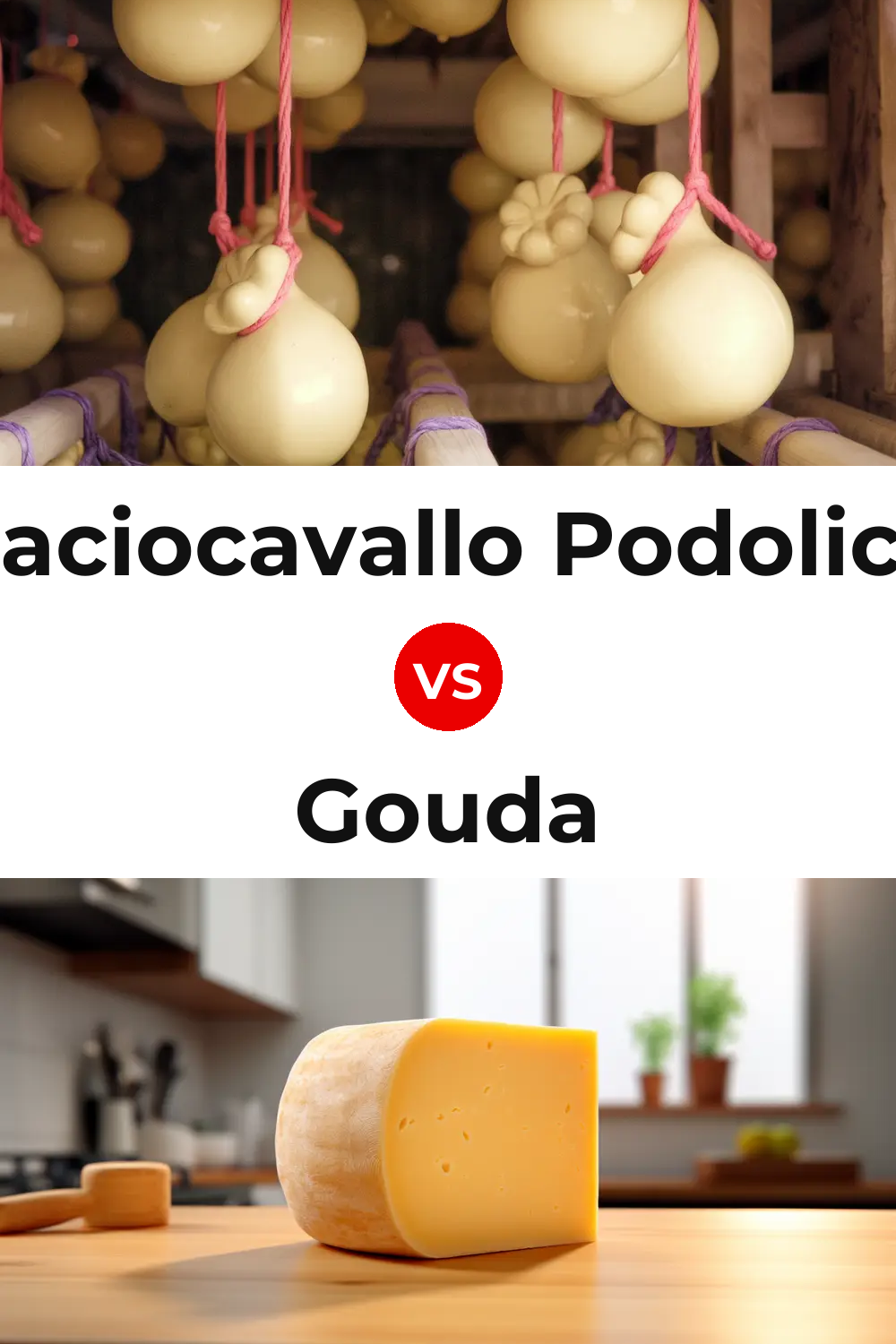 Caciocavallo Podolico Cheese vs Gouda Cheese Pinterest comparison