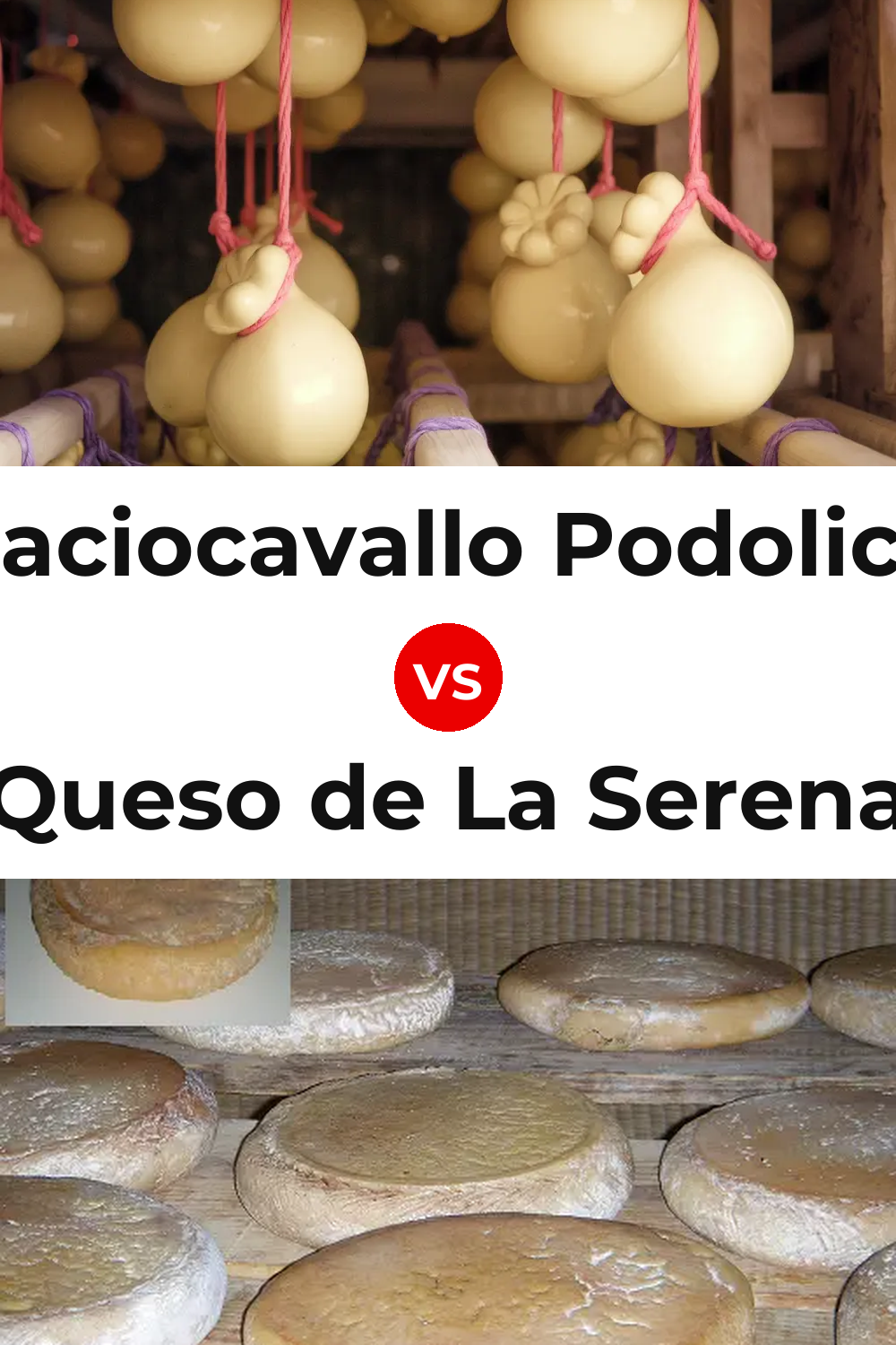 Caciocavallo Podolico Cheese vs Queso de La Serena Pinterest comparison